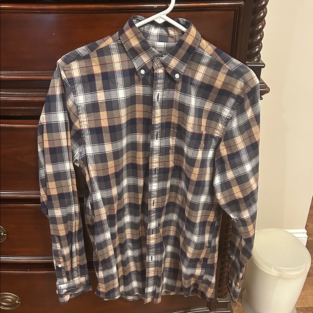 Plaid Button-Down Shirt